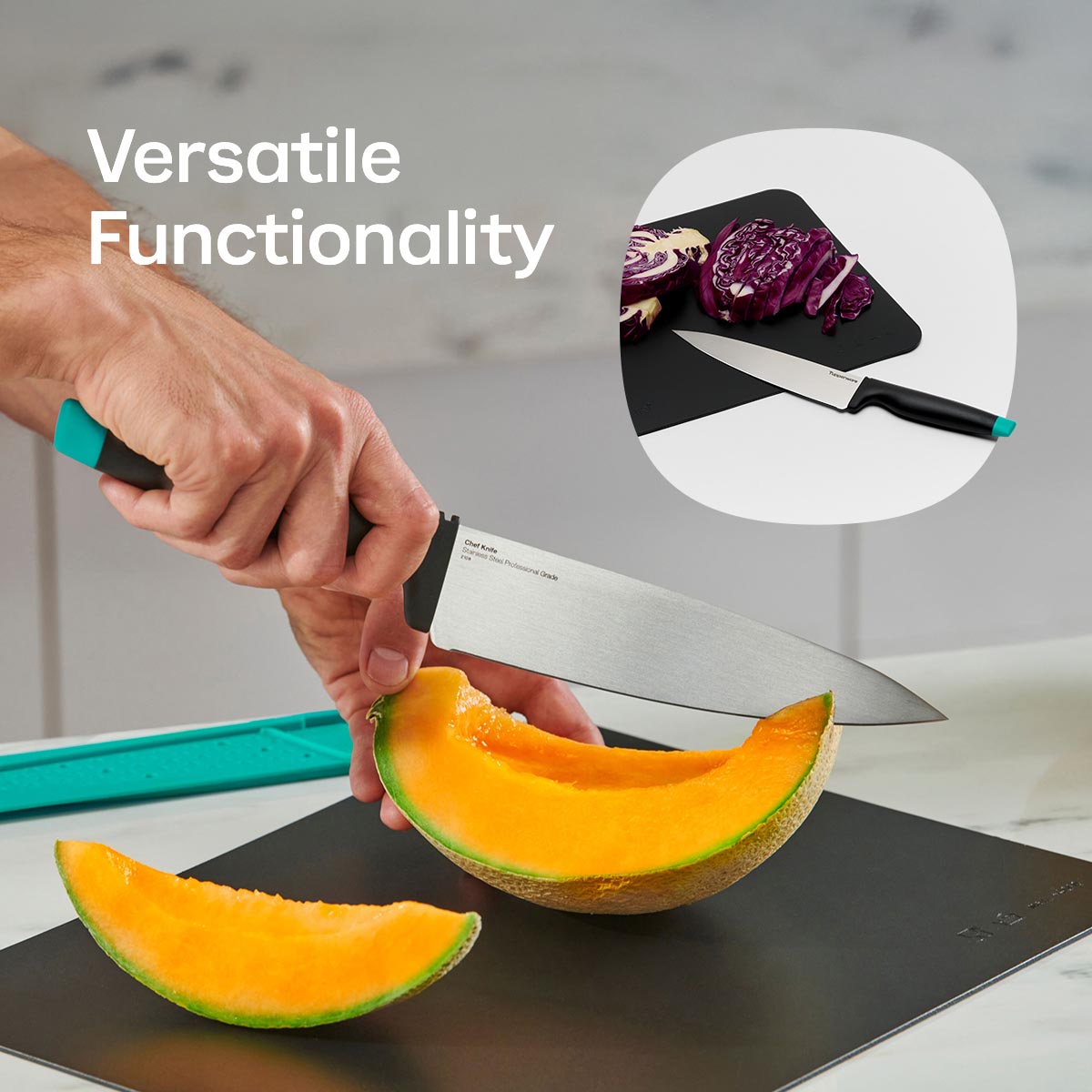 Tupperware? Amazing Series Chef Knife & Locking Sheath | 7.5 in / 19 cm - Image 5
