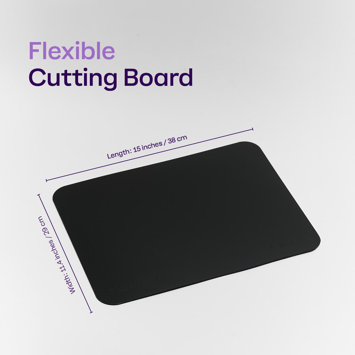 Tupperware® Flexible Cutting Board | Non-Slip Base for Easy Meal Prep - Image 2