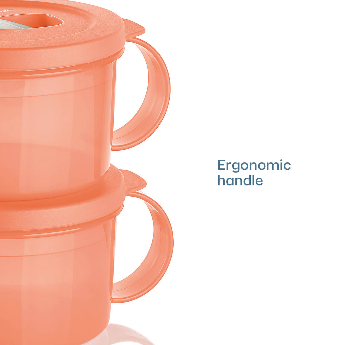 Tupperware CrystalWave? PLUS Microwave Soup Mug | Set of 2 | Leakproof Lunch Container - Image 2