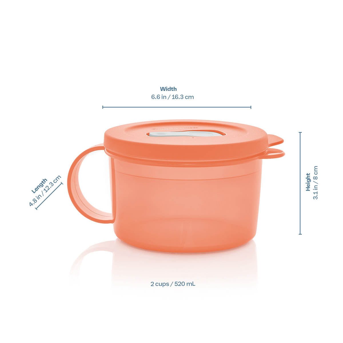 Tupperware CrystalWave? PLUS Microwave Soup Mug | Set of 2 | Leakproof Lunch Container - Image 6