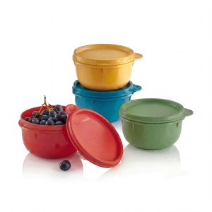Tupperware? Ideal Lit'l Bowls | Kids Snack Storage | Set of 4 with Lids
