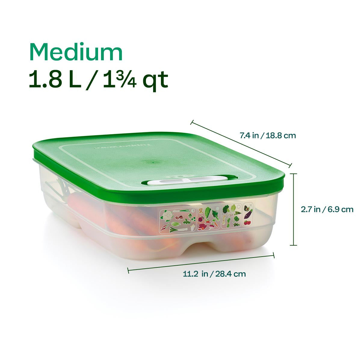 Tupperware? FridgeSmart? Medium | Produce Storage Container With Lid - Image 9