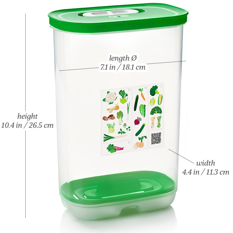 Tupperware? FridgeSmart? Vertical | Produce Storage Container With Lid - Image 8
