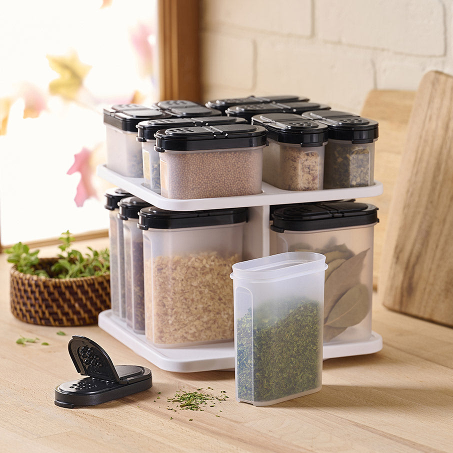 Tupperware? Spice Carousel Set | 17-pc with Small and Large Shakers - Image 2