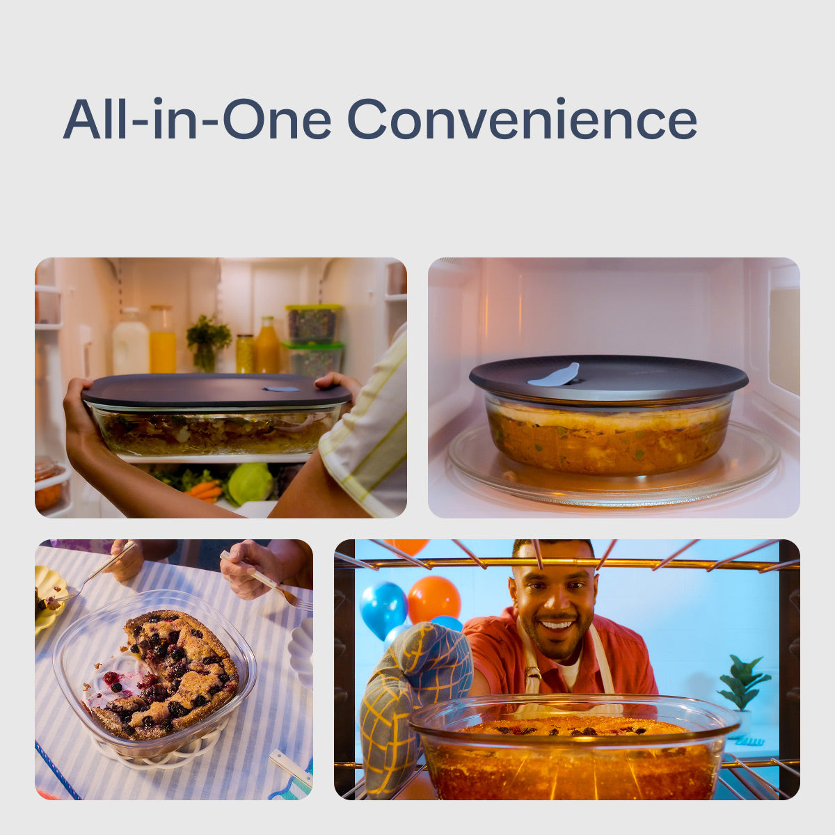 Tupperware Voila? Glass Rectangular XL Bakeware | Airtight Baking Dish - Image 3